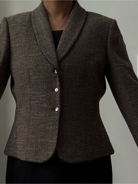 Stresa ASL Brown blazer jacket- Tailored Petite Fit